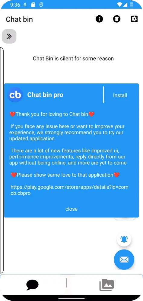 تصاویر Chat Bin(Recover deleted chat)