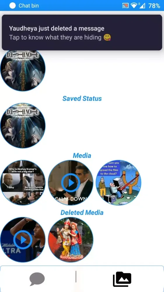 تصاویر Chat Bin(Recover deleted chat)