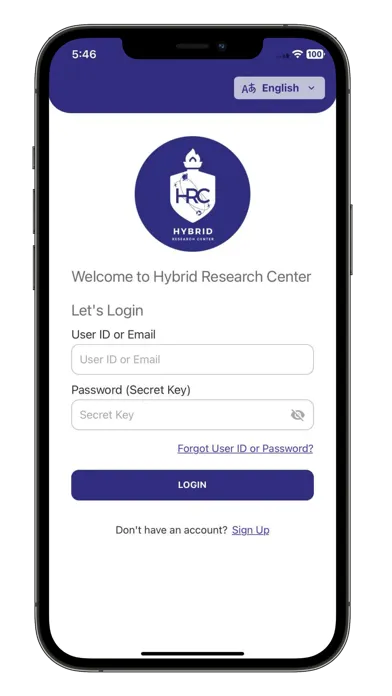 Ảnh chụp màn hình của Hybrid Research Center