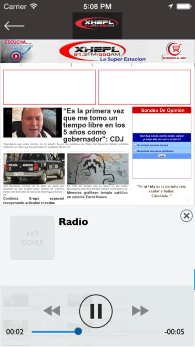 Captures d'écran de XHEPL Radio Online