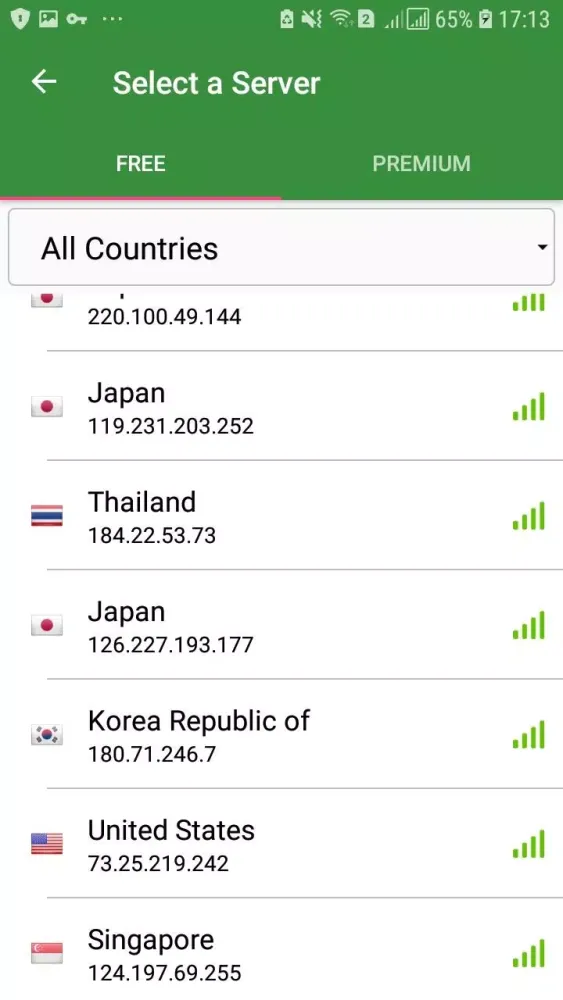 VPN Free Ekran Görüntüleri
