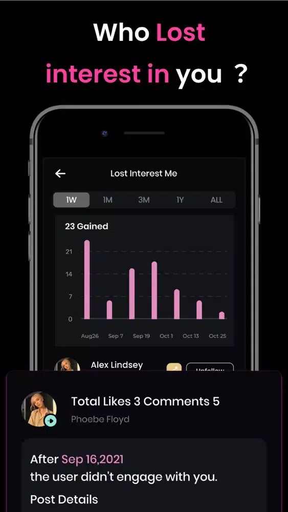 Reports+: Followers Tracker Screenshots