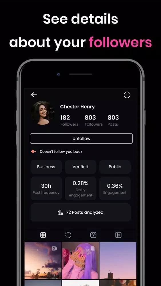 Reports+: Followers Tracker Screenshots