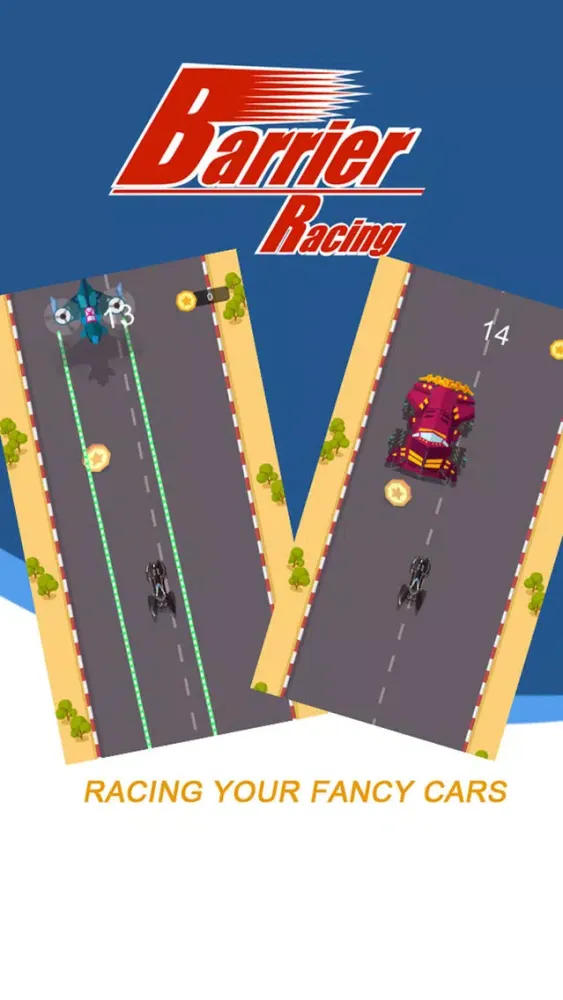 Barrier Racing(The classic obstacle car game)应用截图