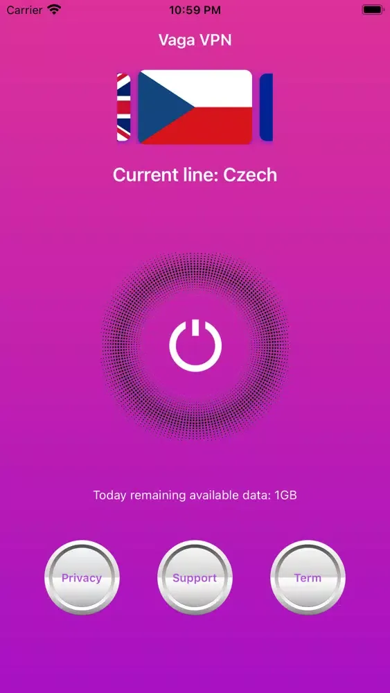 Скриншоты Vaga VPN