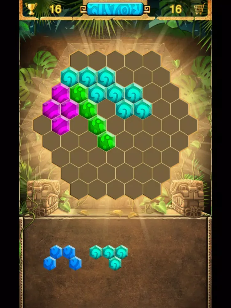 maya hex - hexa block puzzle iPad  स्क्रीनशॉट
