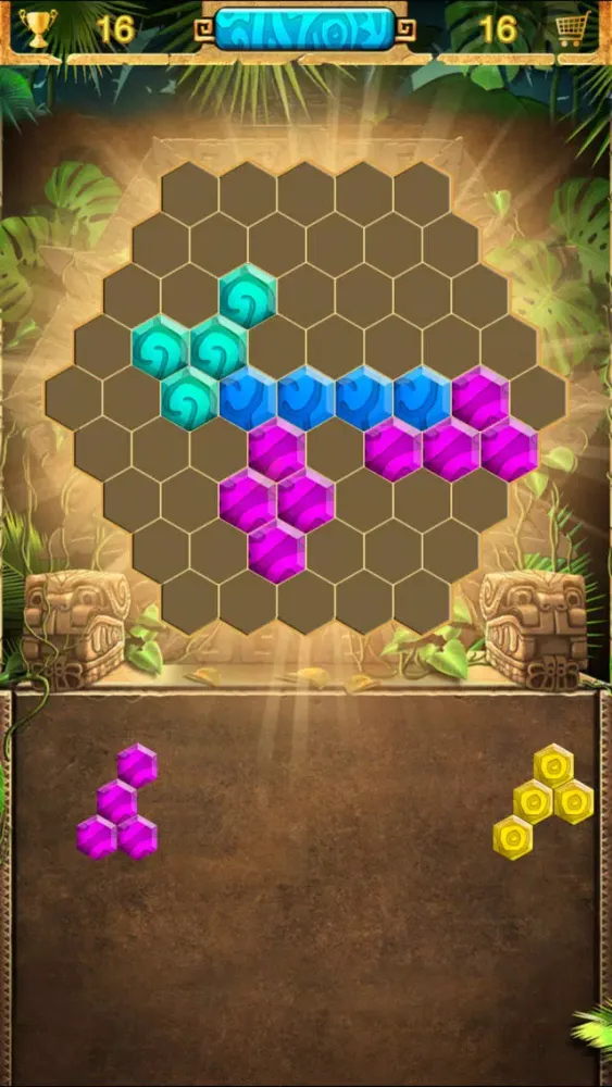 maya hex - hexa block puzzle स्क्रीनशॉट
