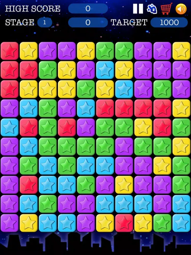 صور eliminate star game - try remove all stars iPad 