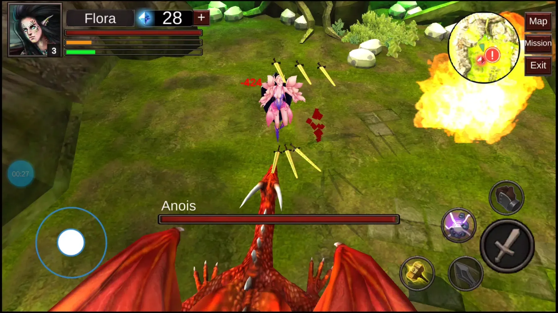 Dragon and Fire:Magical Girls スクリーンショット