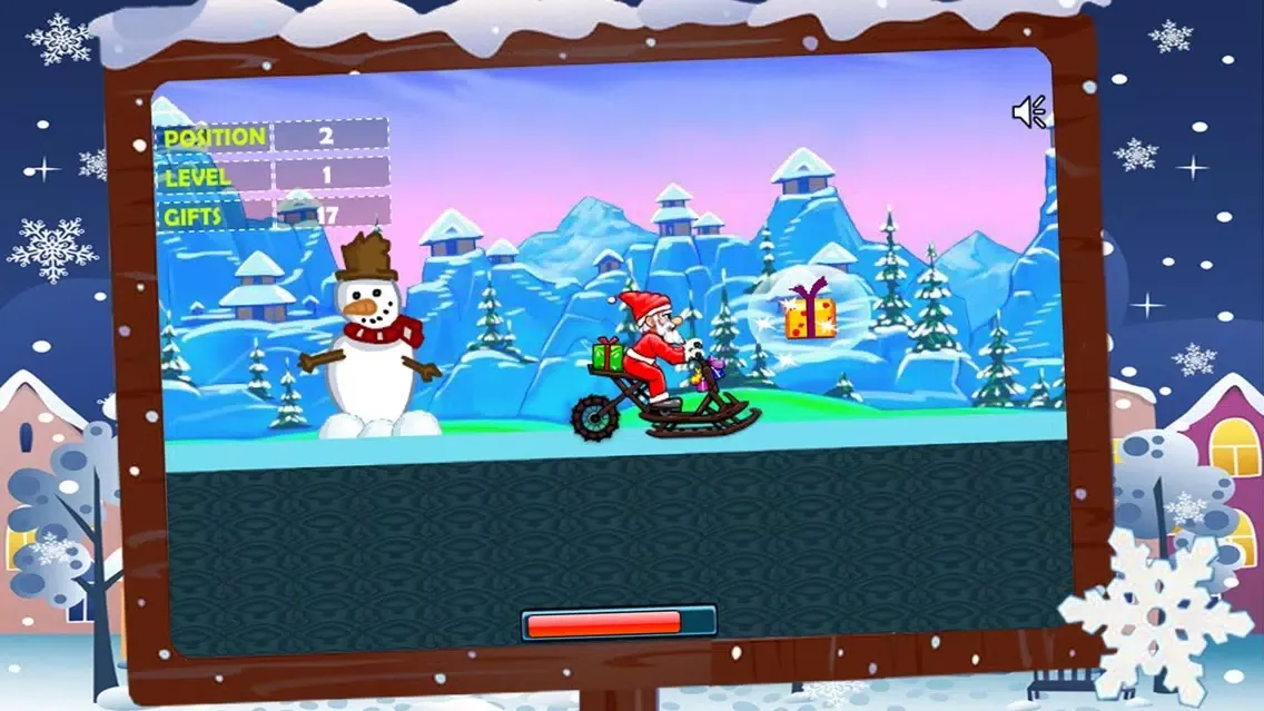 Capturas de tela do Santa Race +