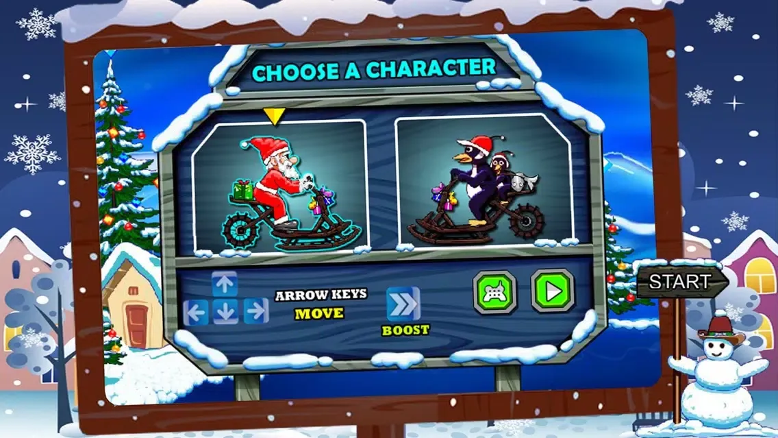 Capturas de tela do Santa Race +
