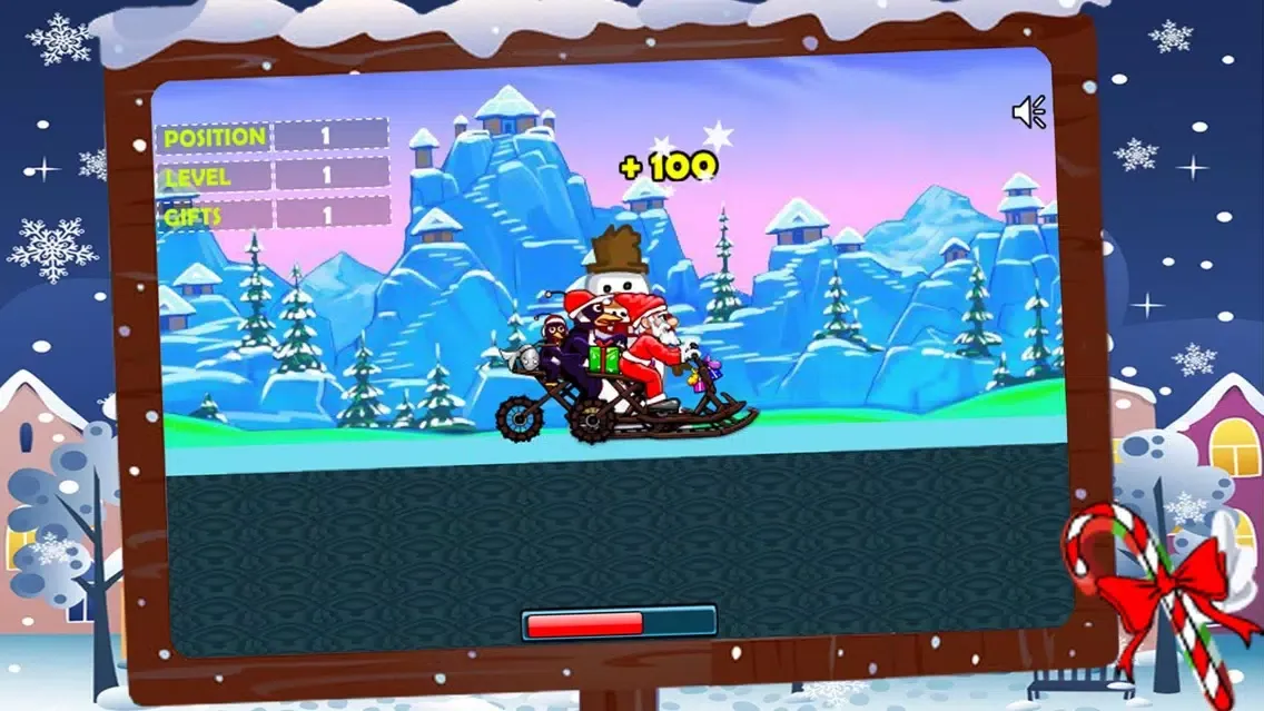 Capturas de tela do Santa Race +