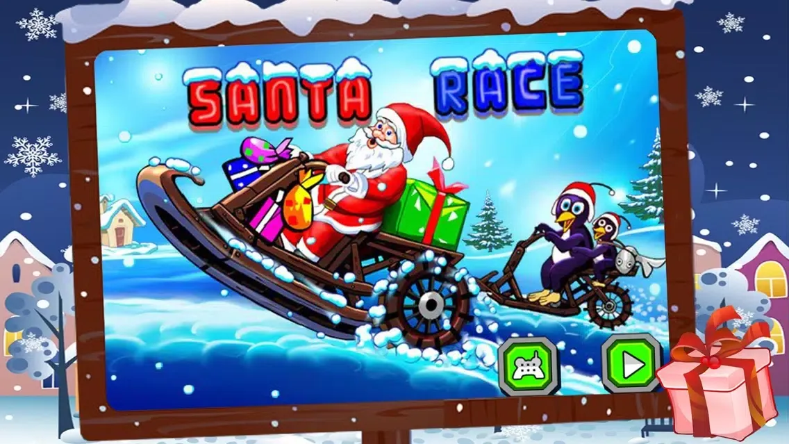 Capturas de tela do Santa Race +