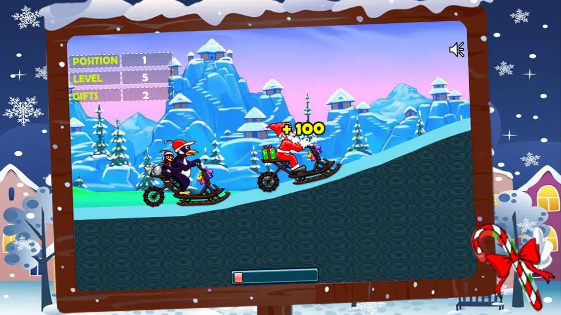 Capturas de tela do Santa Race +