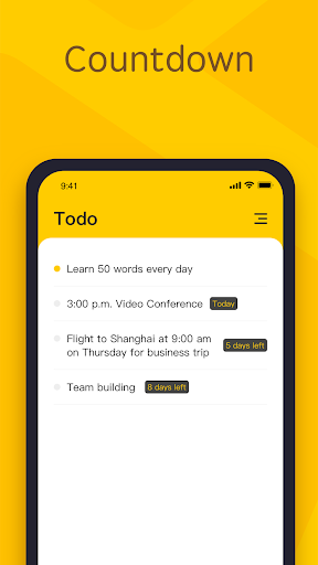 YYNote:todolist&memo&calendar Screenshots
