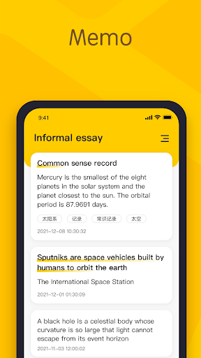 YYNote:todolist&memo&calendar Screenshots