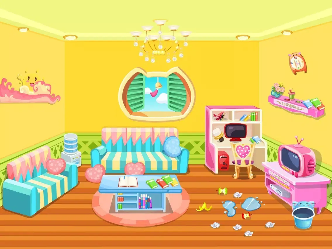 ภาพหน้าจอของ Princess Clean Doll House iPad 