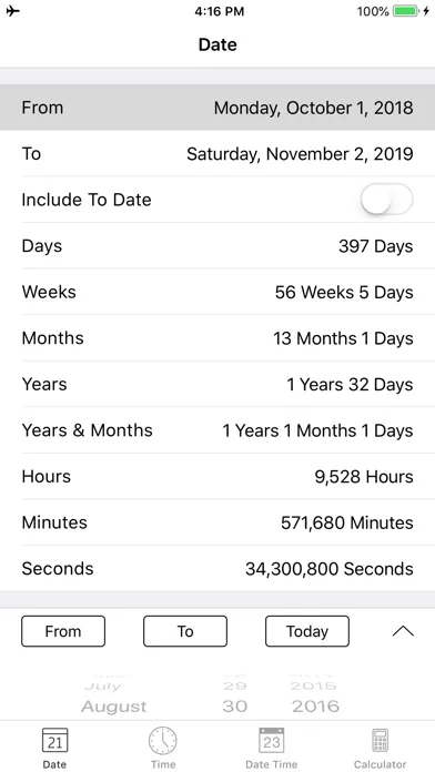 Date and Time Calculator Pro Screenshots