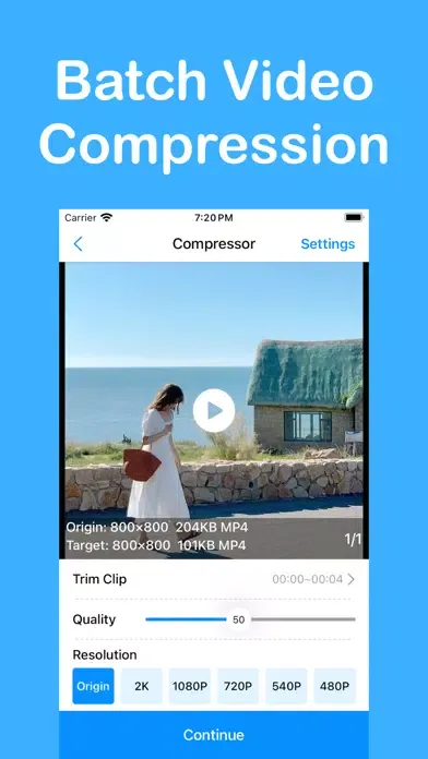 Zrzuty ekranu Video Compressor + Resizer