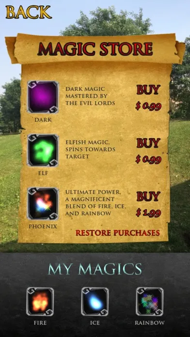 Captures d'écran de Real Magic