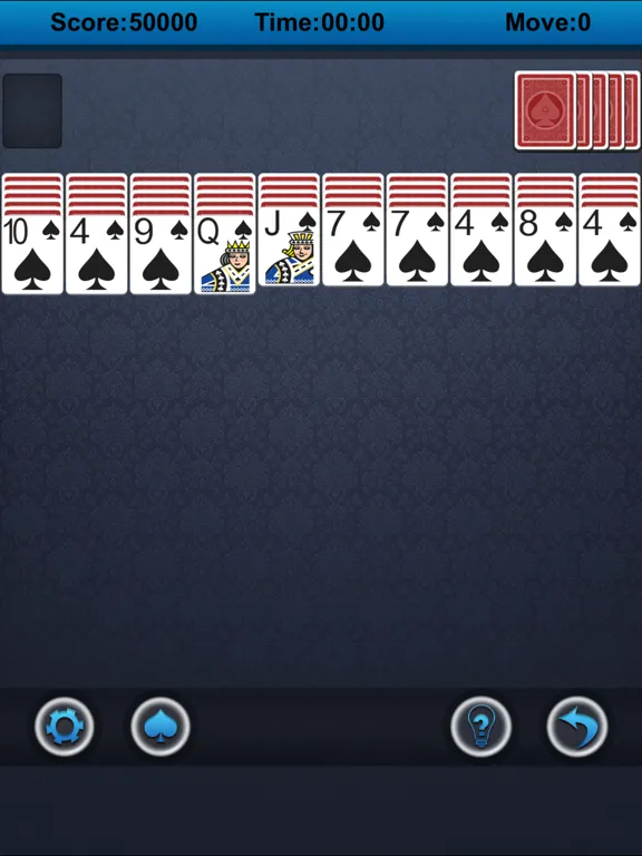 `Spider Solitaire iPad  स्क्रीनशॉट