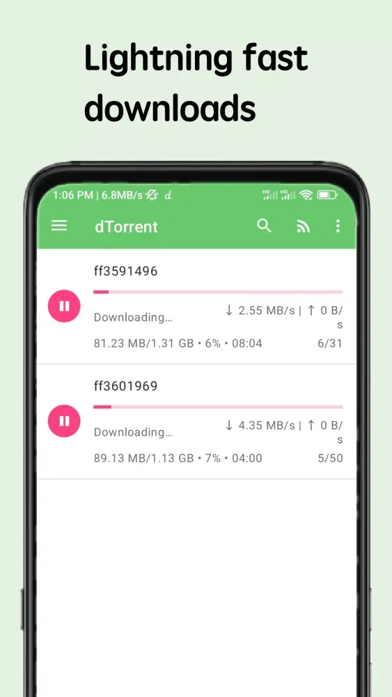 Torrent downloader&player سکرین شاٹس