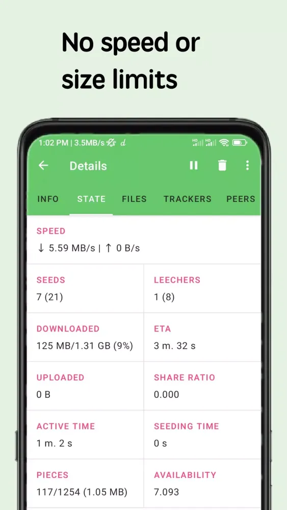 Torrent downloader&player سکرین شاٹس