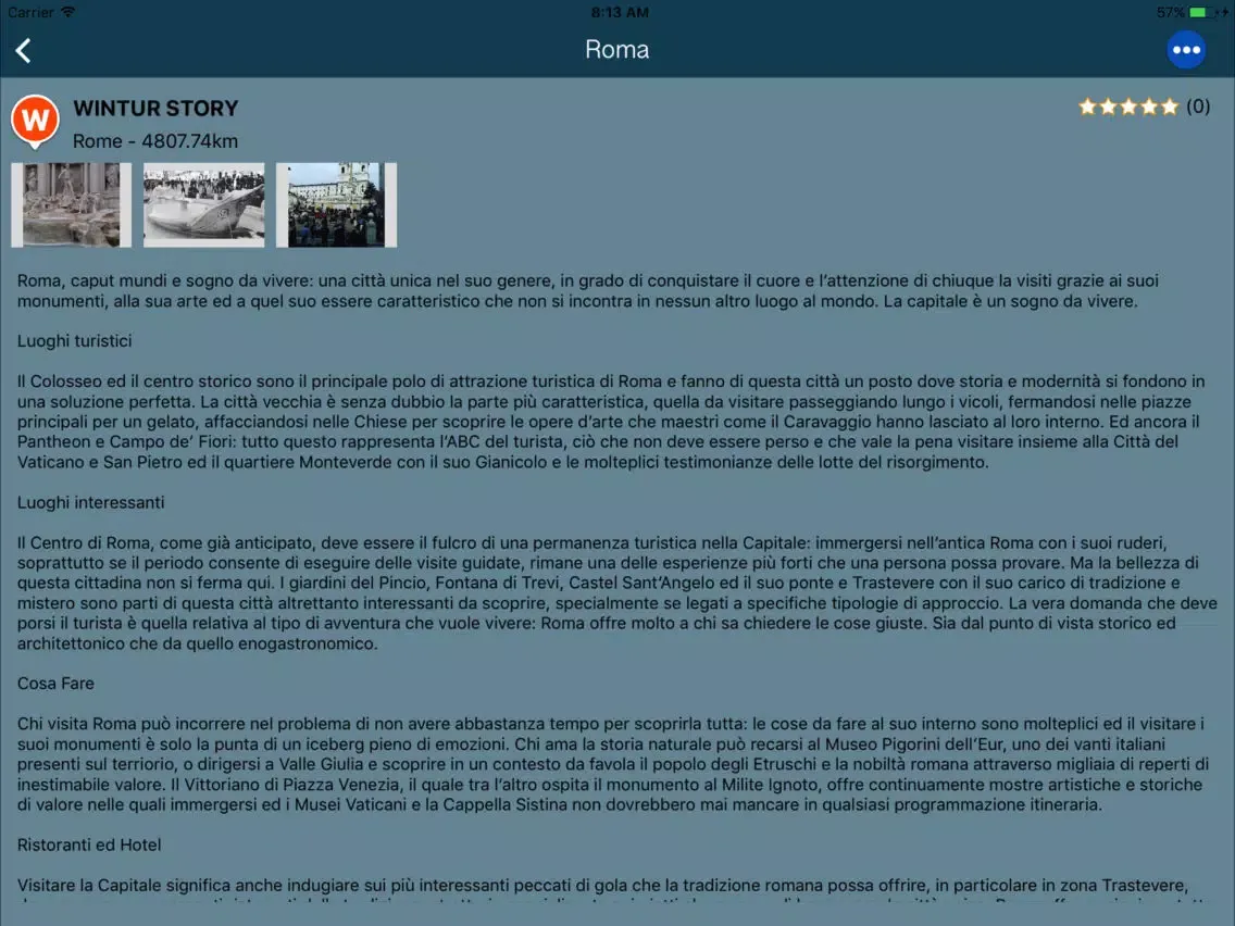 WinTur iPad  Screenshots