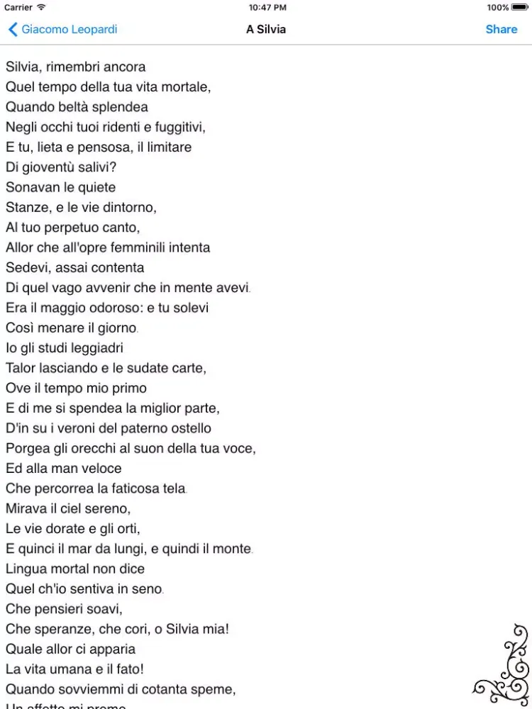 Le Poesie iPad  سکرین شاٹس