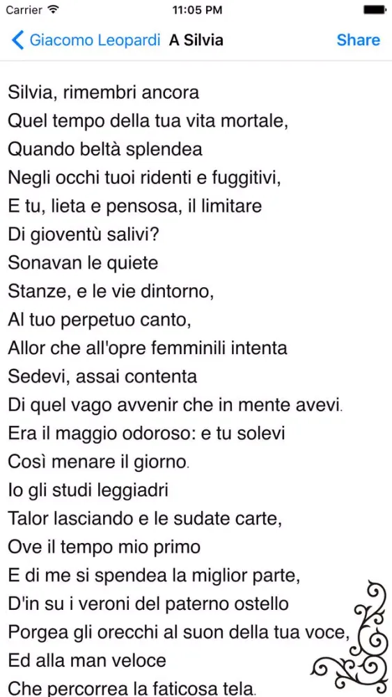 Le Poesie سکرین شاٹس