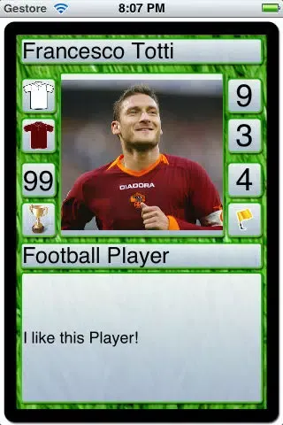 Captures d'écran de Soccer Cards & Stickers: Create your own board game