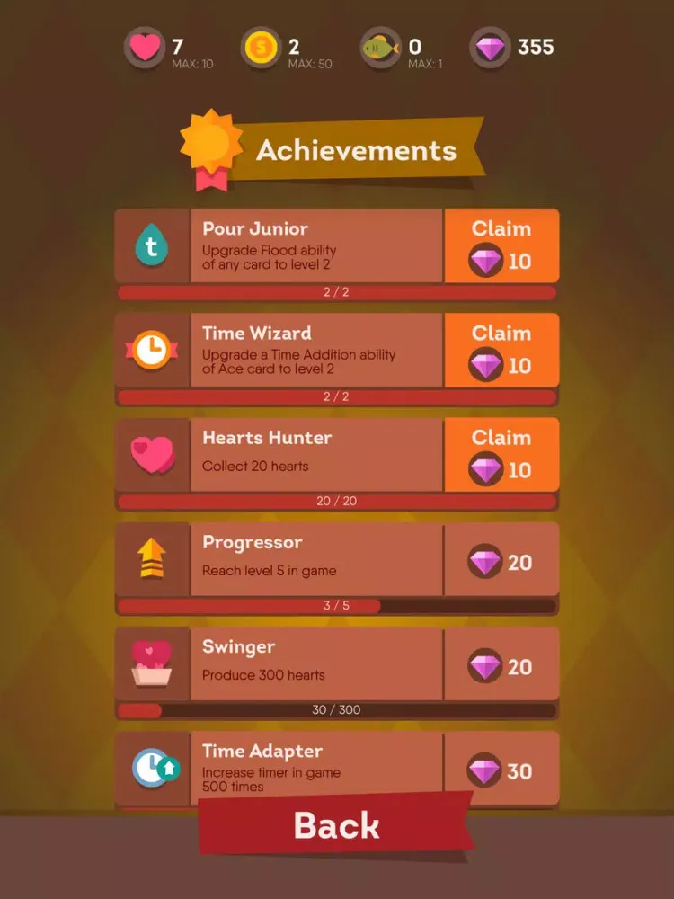 Capturas de tela do Solitaire Flush & Clash iPad 