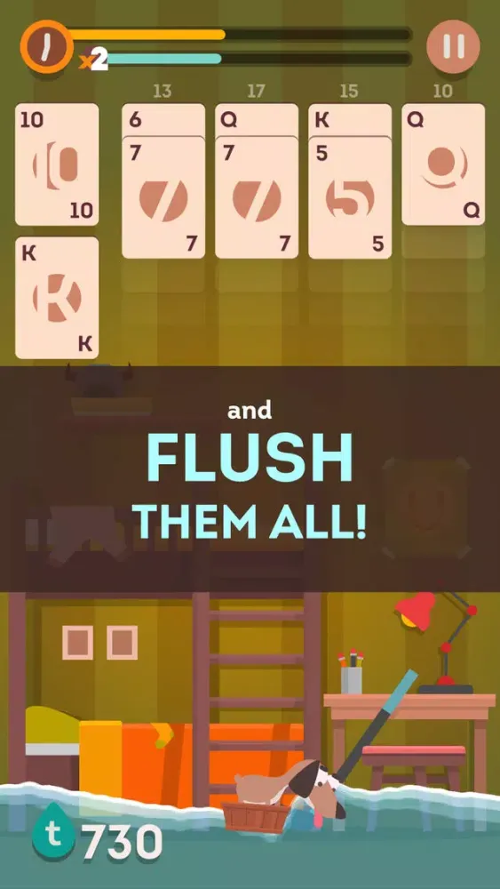 Capturas de tela do Solitaire Flush & Clash