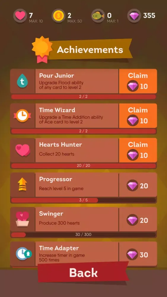 Capturas de tela do Solitaire Flush & Clash