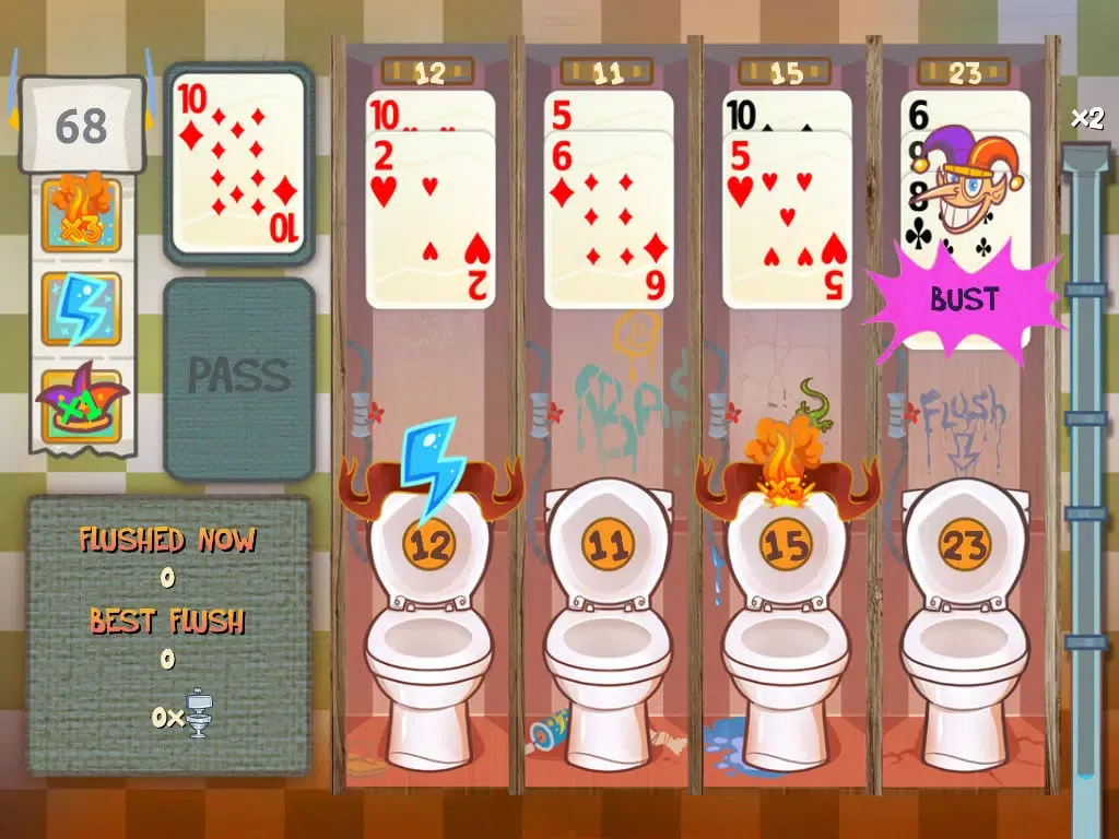 Tangkapan layar Flush It! iPad 