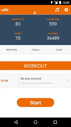 Capturas de pantalla de U4FIT - GPS Track Run Walk