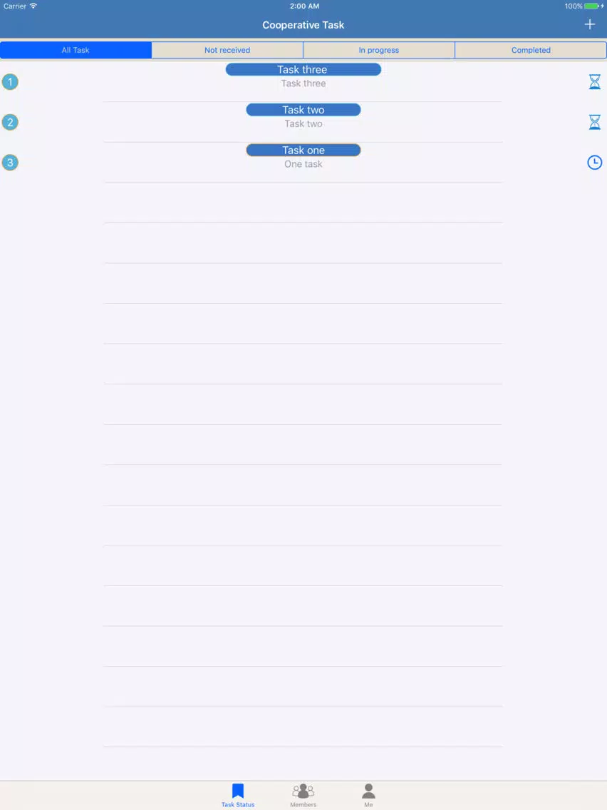 MultiTask - Cooperative Task iPad  Screenshots