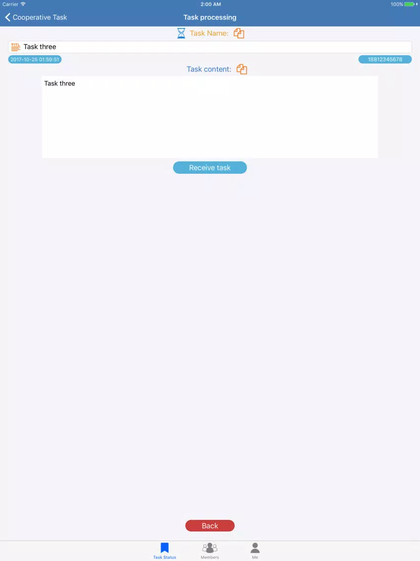 MultiTask - Cooperative Task iPad  Screenshots