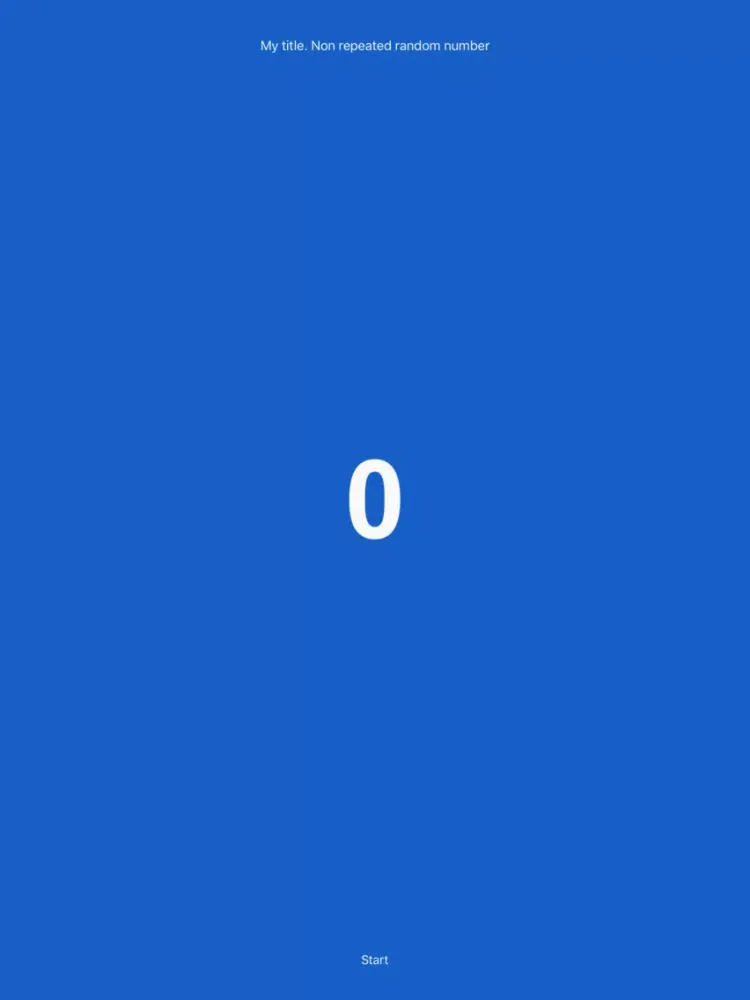 Capturas de tela do Random number - The custom interface generator iPad 