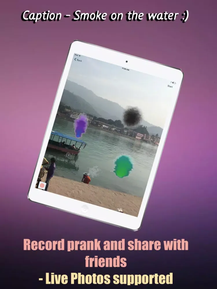Electric Spark, Fire and Smoke Prank iPad  স্ক্রিনশট