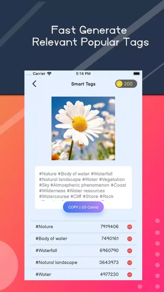 Magic Likes on Tags & Captions Screenshots