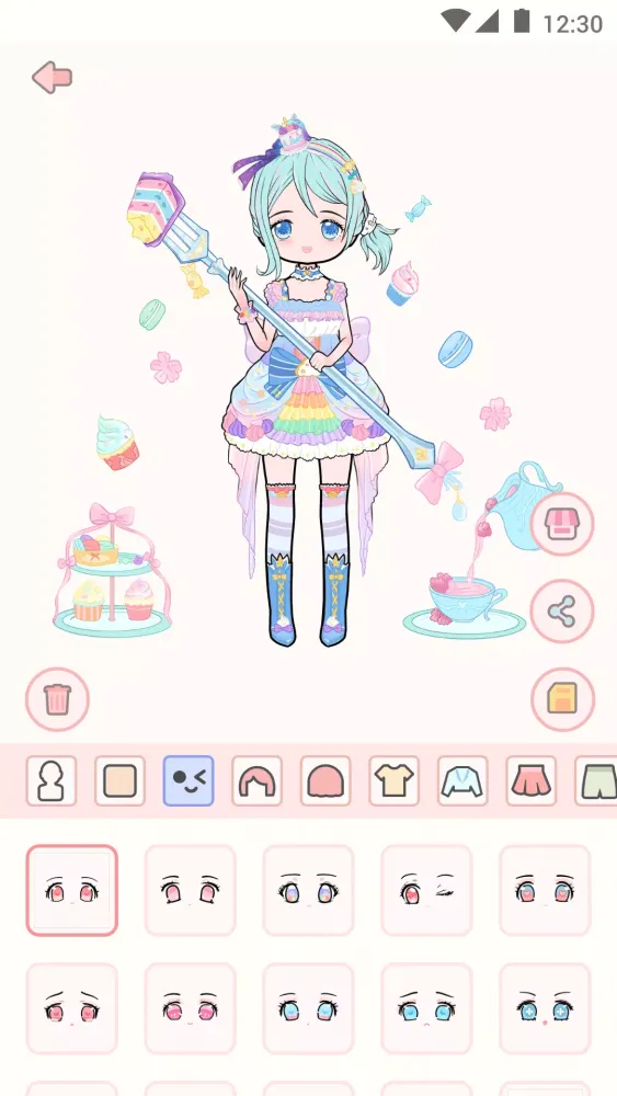 Cute live star:dress up avatar Ekran Görüntüleri