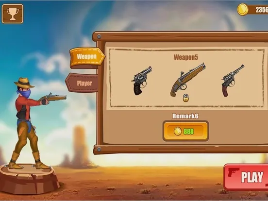 Gun Blood Cowboy Duel iPad  স্ক্রিনশট