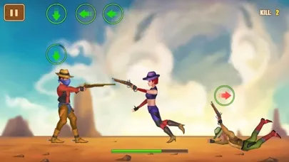 Gun Blood Cowboy Duel স্ক্রিনশট