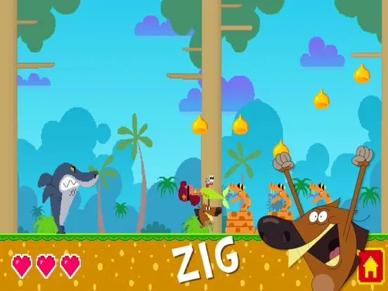 Tangkapan layar Zig & Sharko iPad 