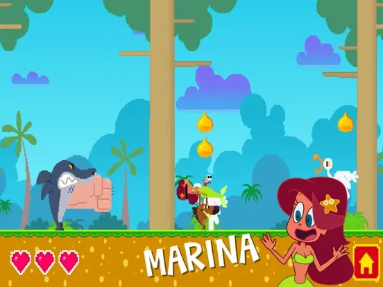 Tangkapan layar Zig & Sharko iPad 
