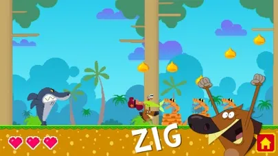 Tangkapan layar Zig & Sharko