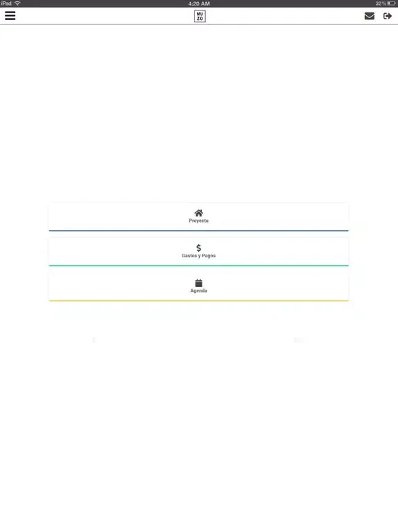 ภาพหน้าจอของ Muzo App iPad 