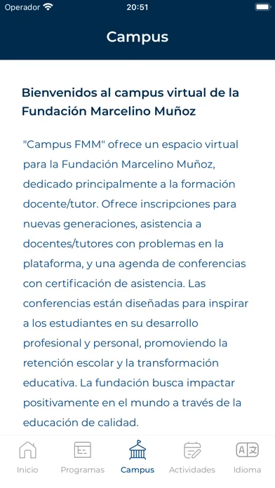 Fundación Marcelino Muñoz Screenshots
