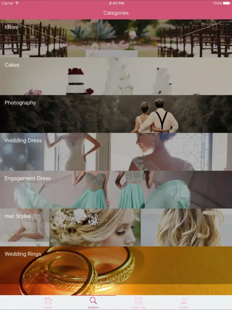 Wedding Planner - Best way to find Wedding Cakes, Venues and plan my wedding iPad 应用截图